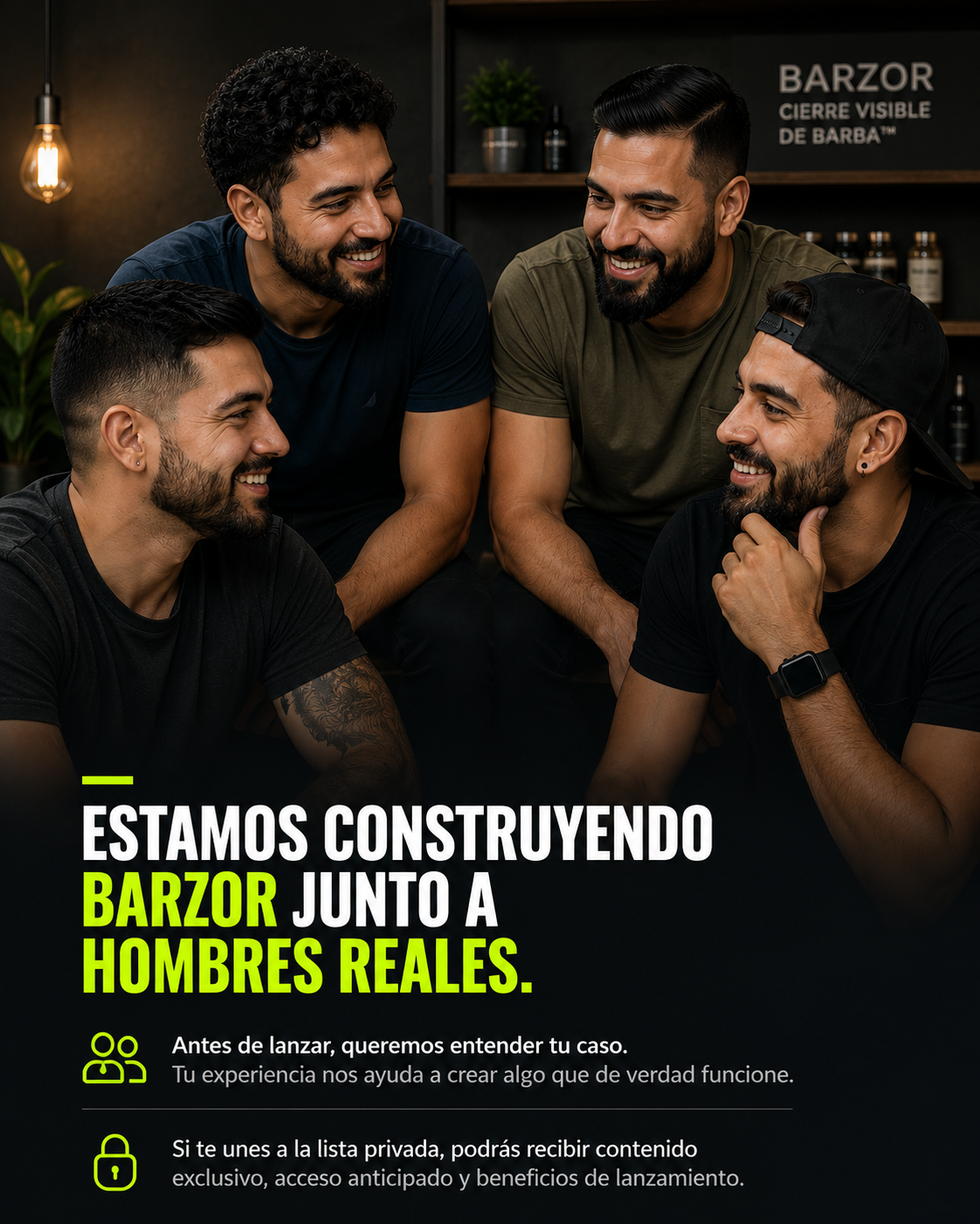 Estamos construyendo BARZOR junto a hombres reales.